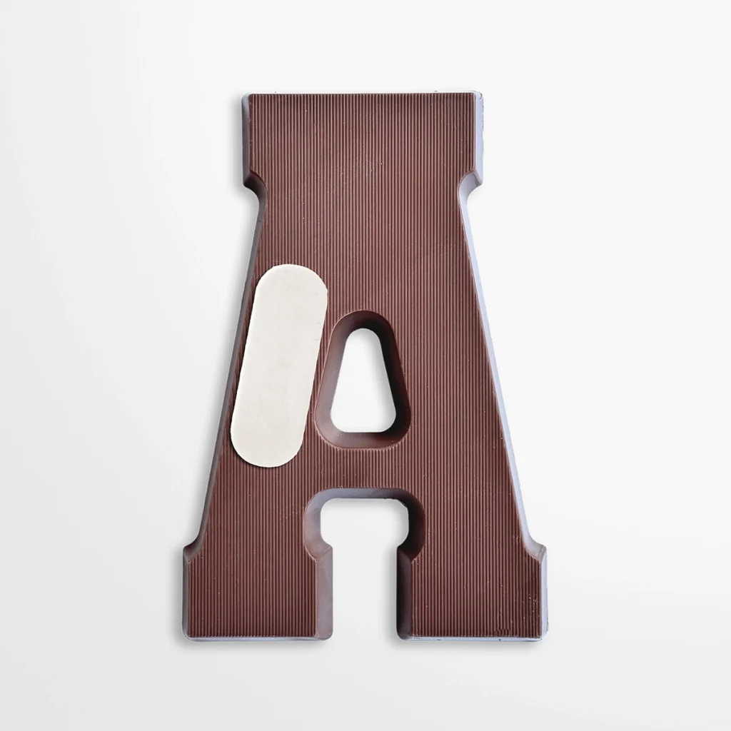 Chocolade logoletters A-Z | melk, wit & puur | 200g