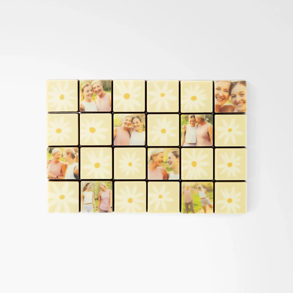 Chocolade blokjes | 24 | bloemetjes