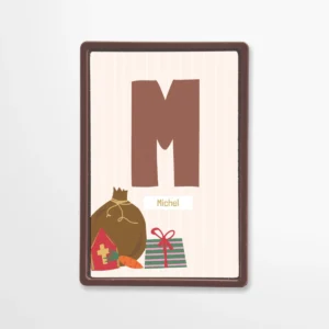 Chocolade wenskaart | Chocoladeletter