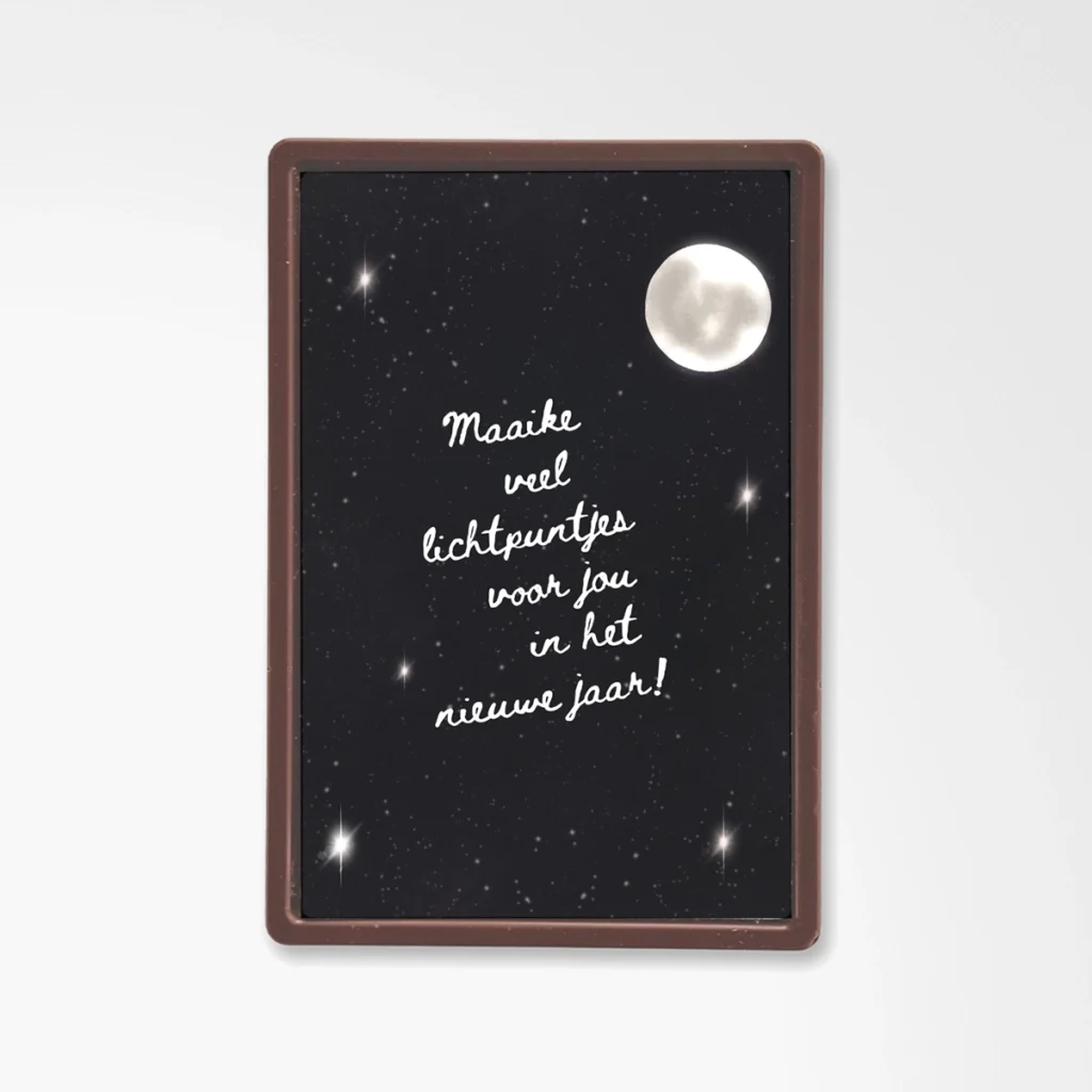 Chocolade wenskaart | Lichtpuntjes