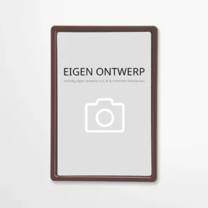 Chocolade wenskaart | staand | eigen ontwerp