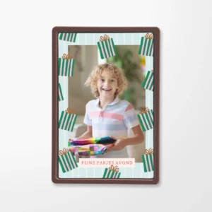 Chocolade wenskaart | Veel pakjes