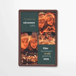 Chocolade wenskaart | Fijne feestdagen