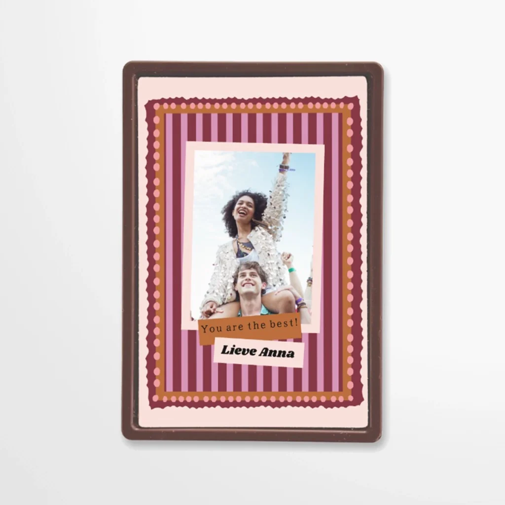 Chocolade wenskaart | Fotoframe