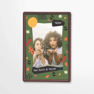 Chocolade wenskaart | Rode pepers